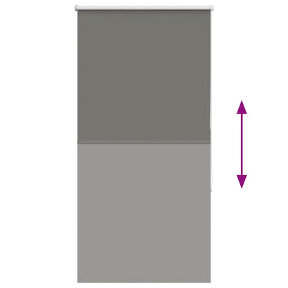 Verdunkelungsrollo Grau 75x175 cm Stoffbreite 70,7 cm Polyester