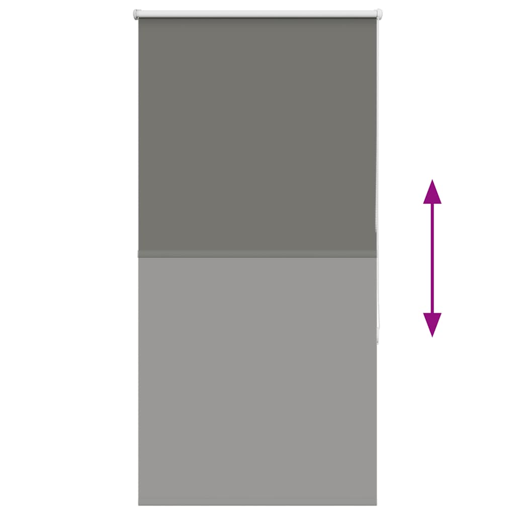 Verdunkelungsrollo Grau 85x175 cm Stoffbreite 80,7 cm Polyester