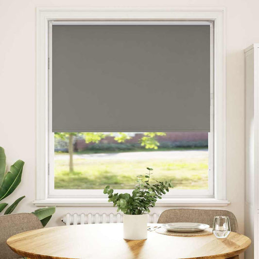 Verdunkelungsrollo Grau 90x175 cm Stoffbreite 85,7 cm Polyester