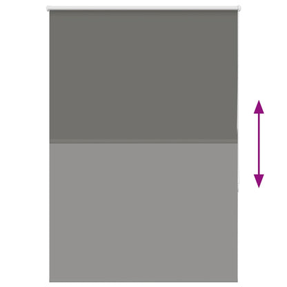 Verdunkelungsrollo Grau 95x175 cm Stoffbreite 90,7 cm Polyester