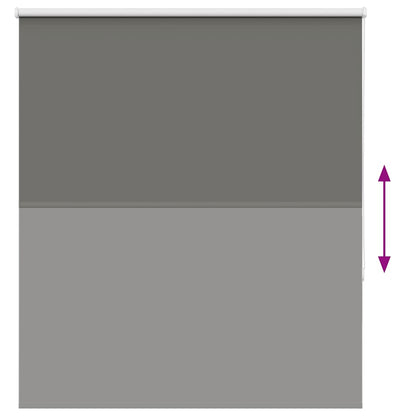 Verdunkelungsrollo Grau 125x175cm Stoffbreite 121,6cm Polyester