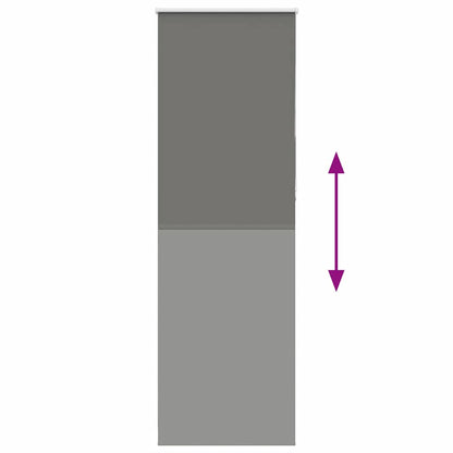 Verdunkelungsrollo Grau 85x210 cm Stoffbreite 80,7 cm Polyester