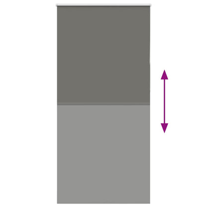 Verdunkelungsrollo Grau 115x210cm Stoffbreite 110,7cm Polyester