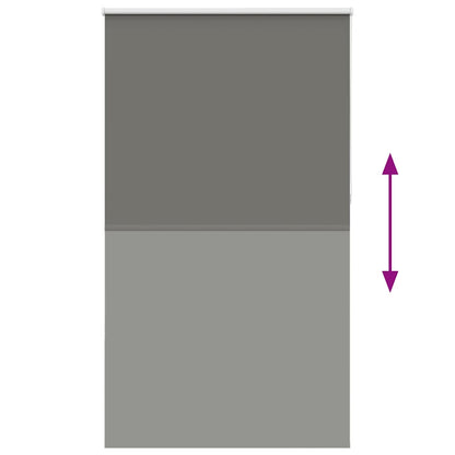 Verdunkelungsrollo Grau 125x210cm Stoffbreite 121,6cm Polyester