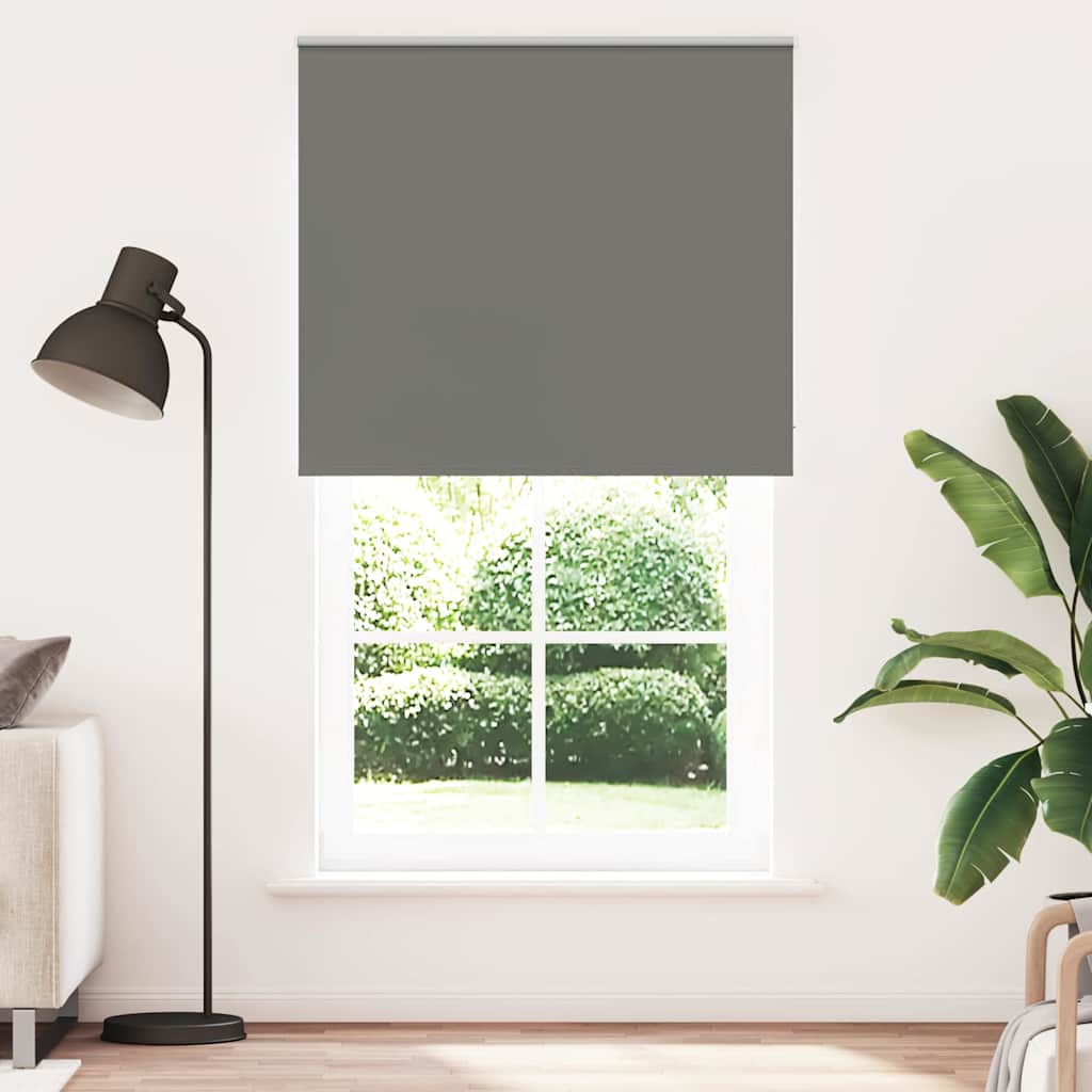 Verdunkelungsrollo Grau 130x210cm Stoffbreite 126,6cm Polyester