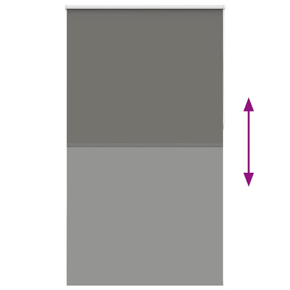 Verdunkelungsrollo Grau 135x210cm Stoffbreite 131,6cm Polyester