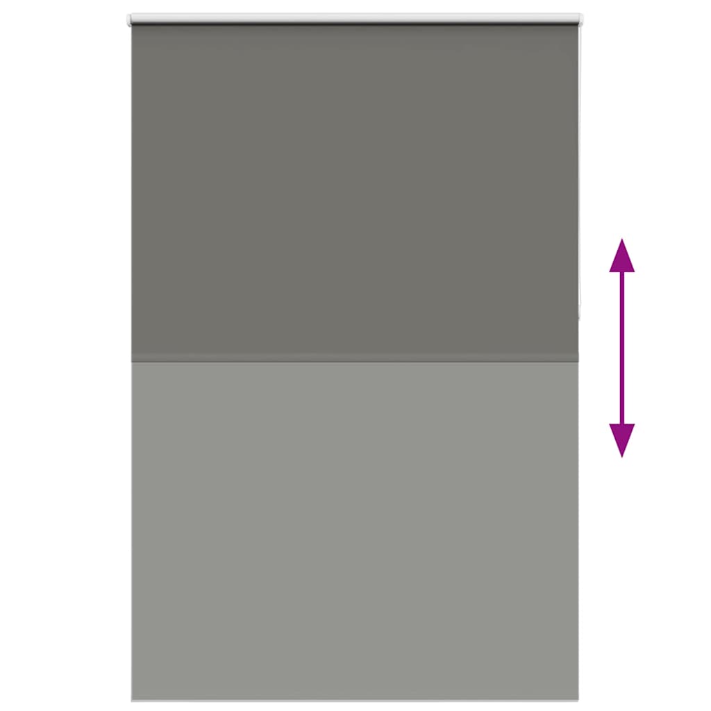 Verdunkelungsrollo Grau 150x210cm Stoffbreite 146,6cm Polyester