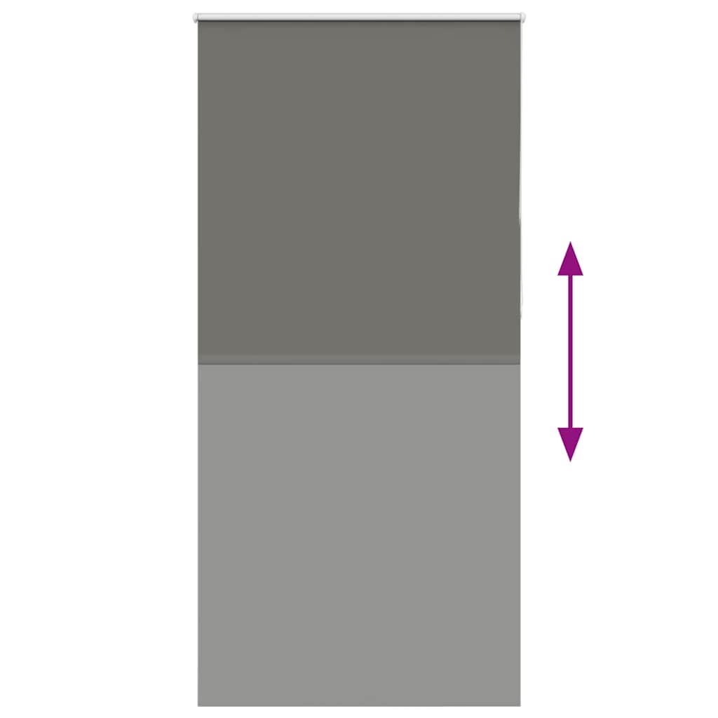 Verdunkelungsrollo Grau 95x230 cm Stoffbreite 90,7 cm Polyester