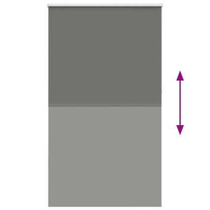 Verdunkelungsrollo Grau 140x230cm Stoffbreite 136,6cm Polyester