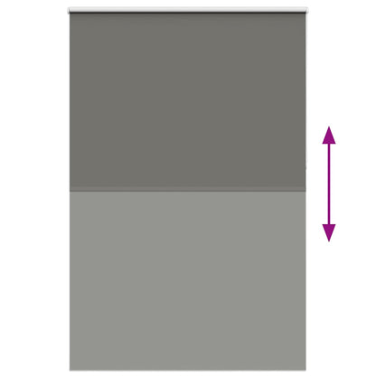 Verdunkelungsrollo Grau 155x230cm Stoffbreite 151,6cm Polyester