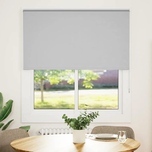 Verdunkelungsrollo Hellgrau 140x130cm Stoffbreite 136,6cm