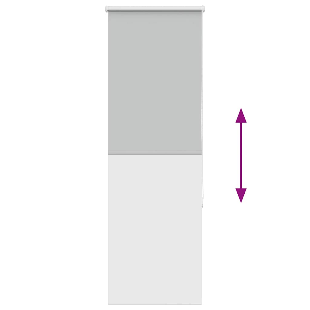 Verdunkelungsrollo Hellgrau 40x175 cm Stoffbreite 35,7 cm