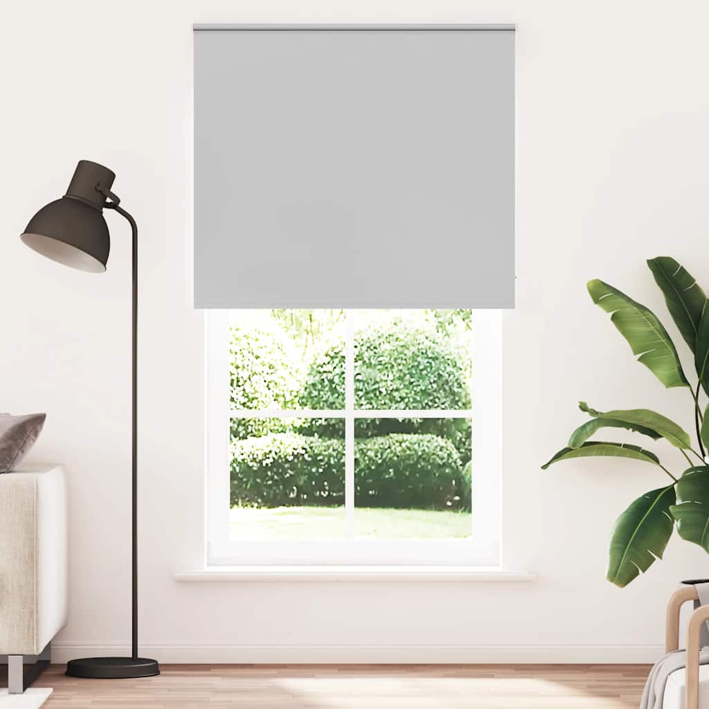 Verdunkelungsrollo Hellgrau 120x210cm Stoffbreite 116,6cm