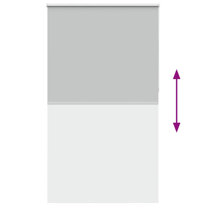 Verdunkelungsrollo Hellgrau 120x210cm Stoffbreite 116,6cm