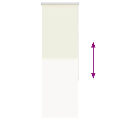 Verdunkelungsrollo Cremeweiß 55x130cm Stoffbreite 50,7 cm