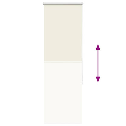 Verdunkelungsrollo Cremeweiß 60x130cm Stoffbreite 55,7 cm