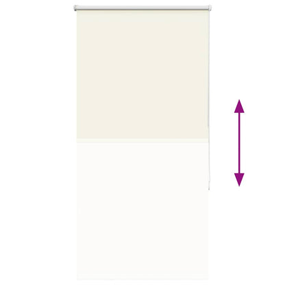 Verdunkelungsrollo Cremeweiß 70x130cm Stoffbreite 65,7 cm