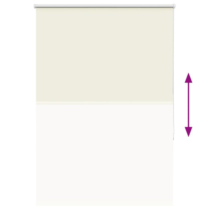 Verdunkelungsrollo Cremeweiß 100x130cm Stoffbreite 95,7cm