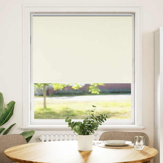 Verdunkelungsrollo Cremeweiß 105x130cm Stoffbreite 100,7cm