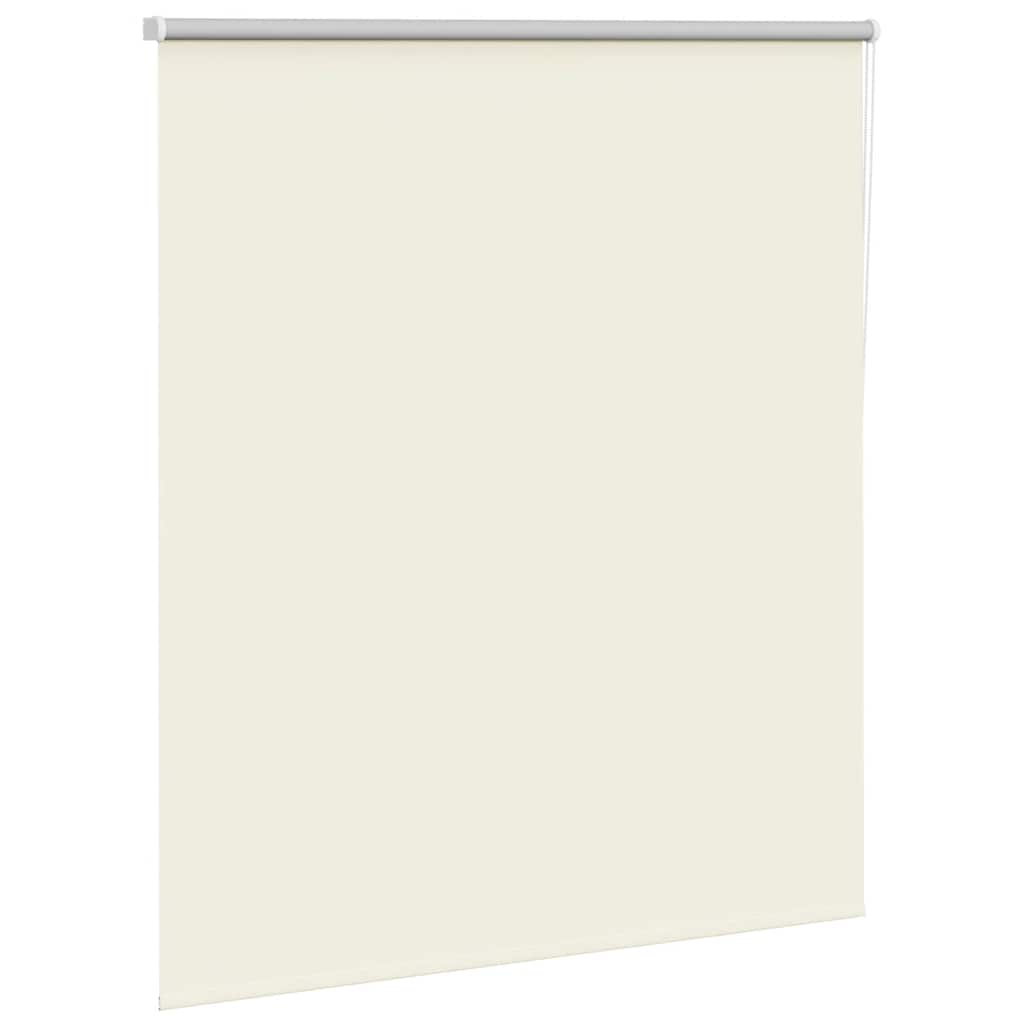 Verdunkelungsrollo Cremeweiß 130x130cm Stoffbreite 126,6cm