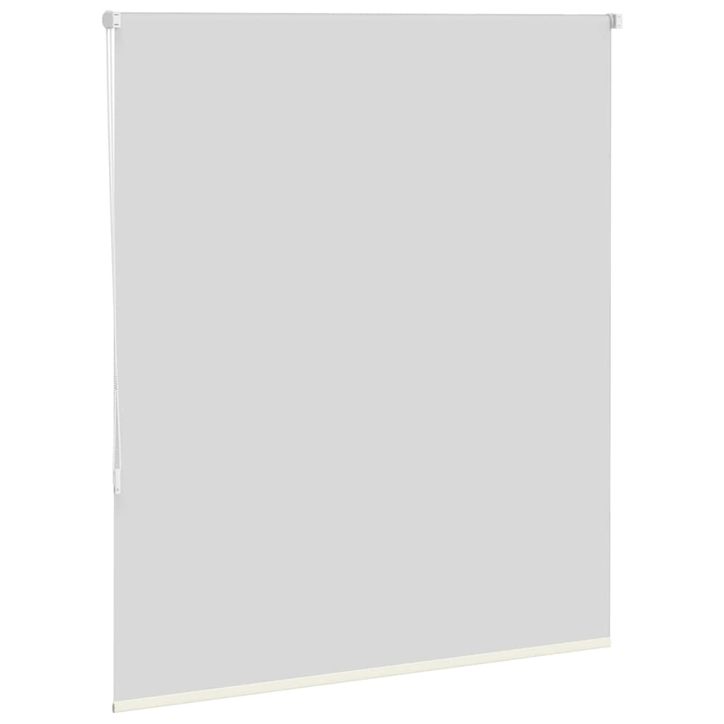 Verdunkelungsrollo Cremeweiß 130x130cm Stoffbreite 126,6cm