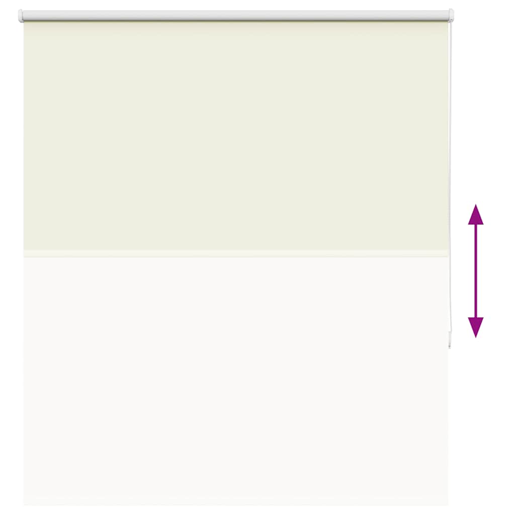Verdunkelungsrollo Cremeweiß 130x130cm Stoffbreite 126,6cm