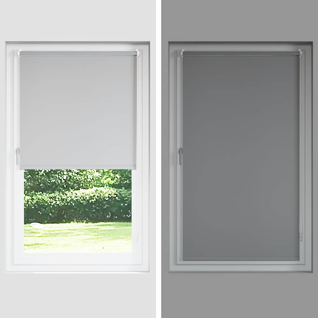 Verdunkelungsrollo Cremeweiß 130x150cm Stoffbreite 126,6cm