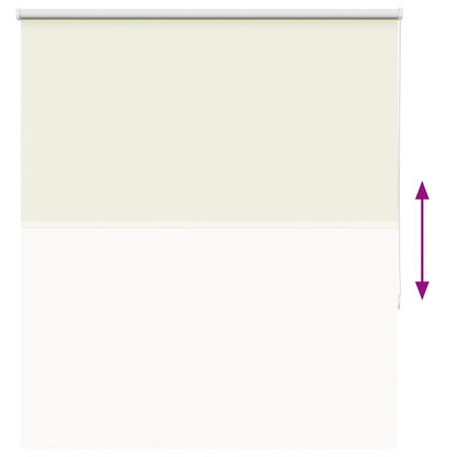 Verdunkelungsrollo Cremeweiß 130x150cm Stoffbreite 126,6cm