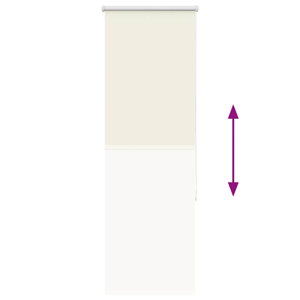 Verdunkelungsrollo Cremeweiß 55x175cm Stoffbreite 50,7 cm