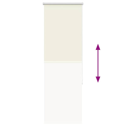 Verdunkelungsrollo Cremeweiß 55x175cm Stoffbreite 50,7 cm