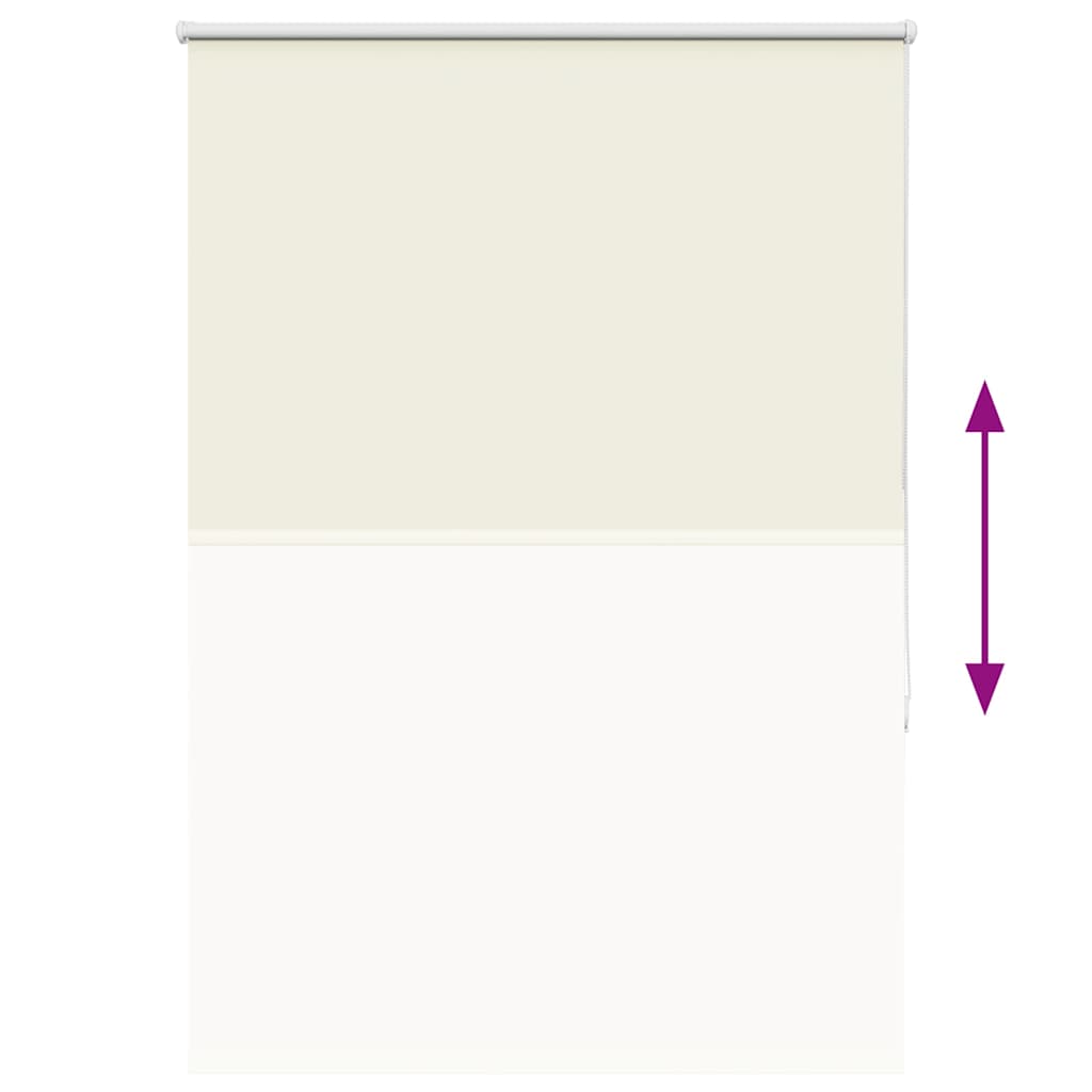Verdunkelungsrollo Cremeweiß 90x175cm Stoffbreite 85,7 cm