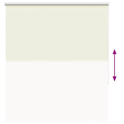 Verdunkelungsrollo Cremeweiß 130x175cm Stoffbreite 126,6cm