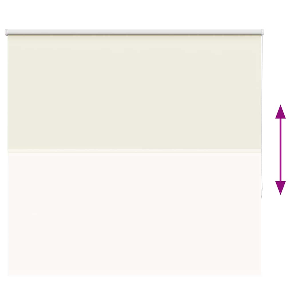 Verdunkelungsrollo Cremeweiß 155x175cm Stoffbreite 151,6cm
