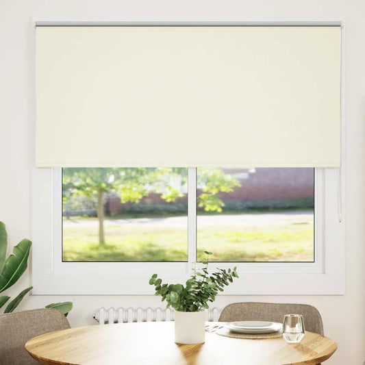 Verdunkelungsrollo Cremeweiß 160x175cm Stoffbreite 156,6cm