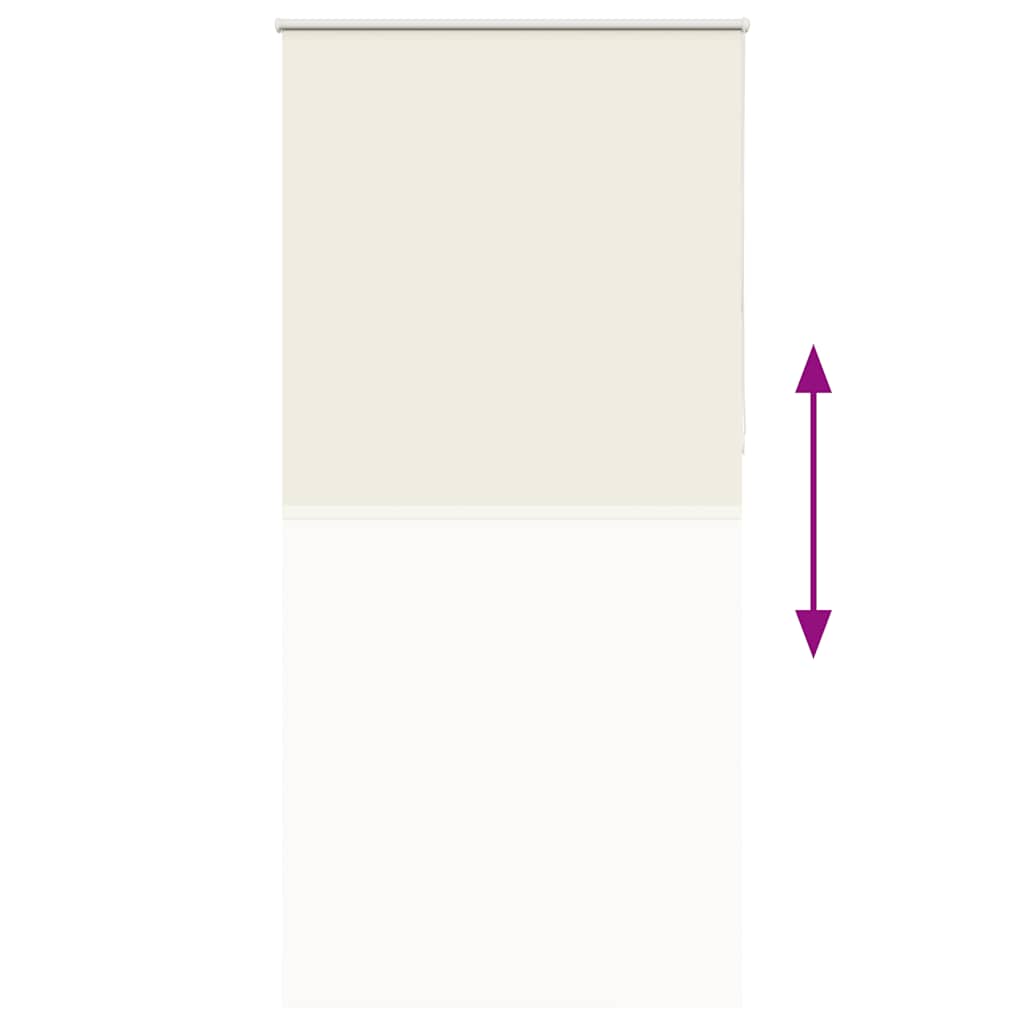 Verdunkelungsrollo Cremeweiß 110x210cm Stoffbreite 105,7cm