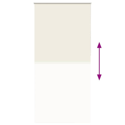 Verdunkelungsrollo Cremeweiß 110x210cm Stoffbreite 105,7cm