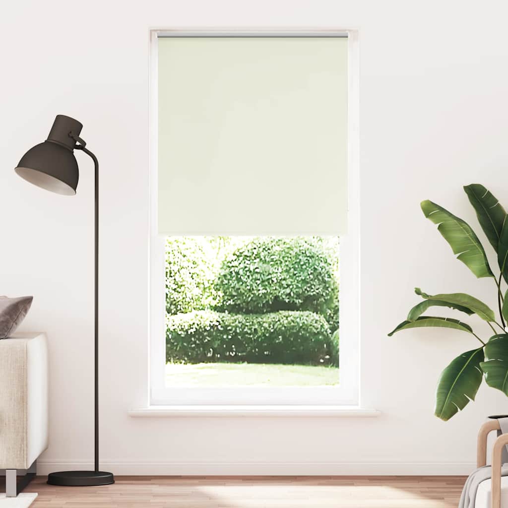 Verdunkelungsrollo Cremeweiß 115x210cm Stoffbreite 110,7cm