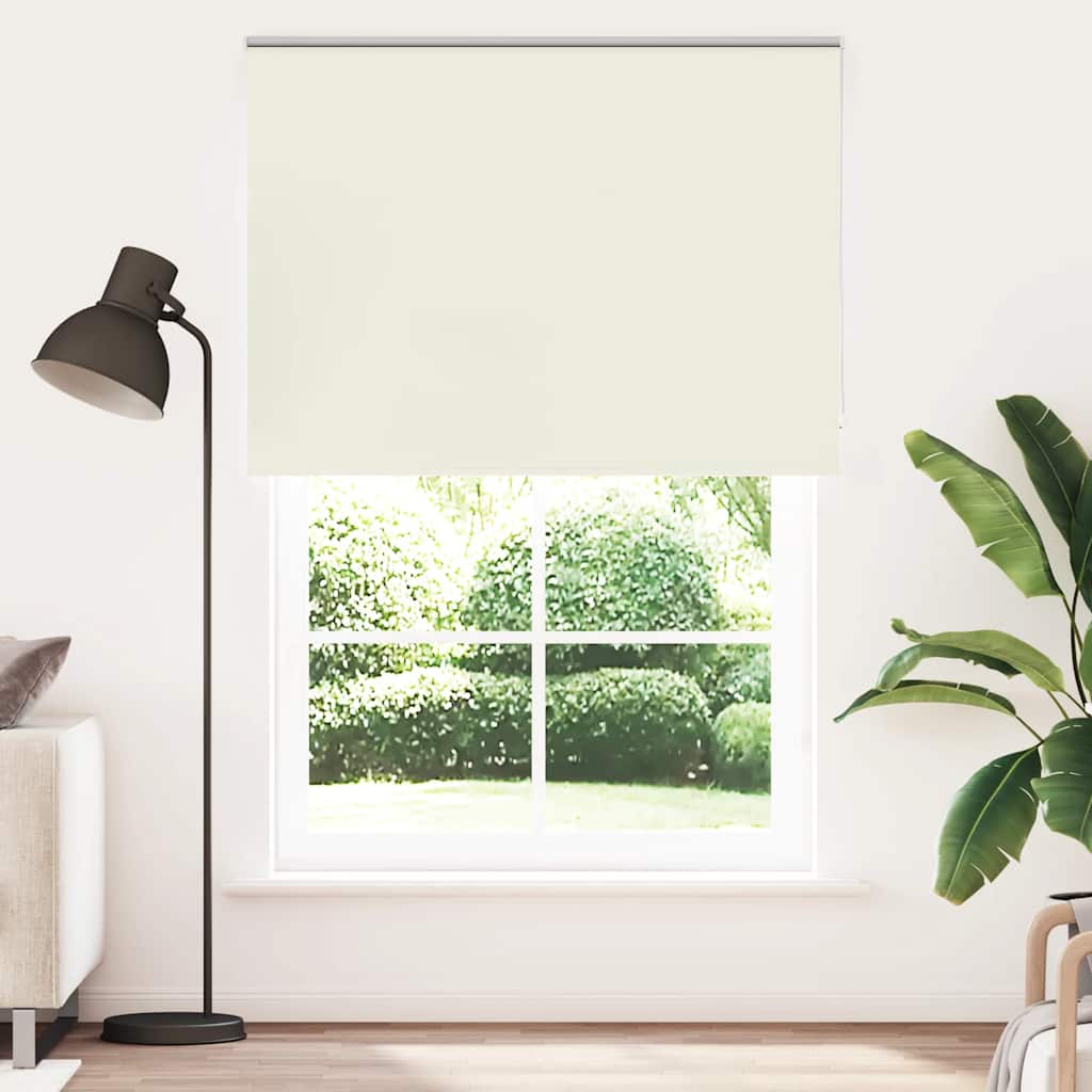 Verdunkelungsrollo Cremeweiß 145x210cm Stoffbreite 141,6cm
