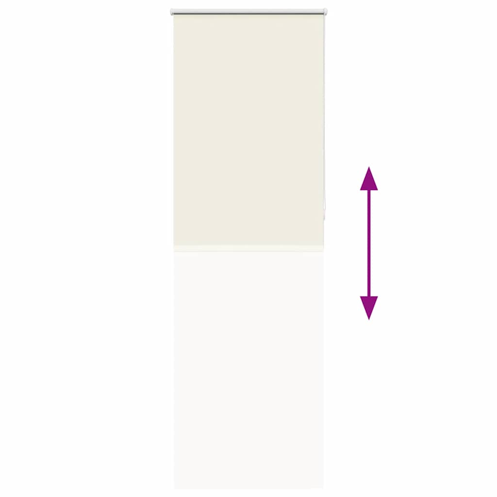 Verdunkelungsrollo Cremeweiß 65x230cm Stoffbreite 60,7 cm