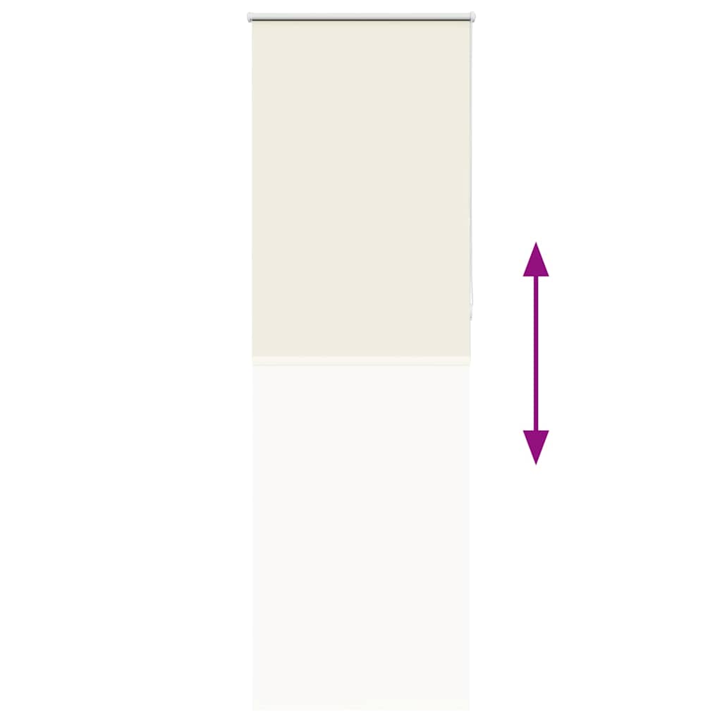 Verdunkelungsrollo Cremeweiß 70x230cm Stoffbreite 65,7 cm