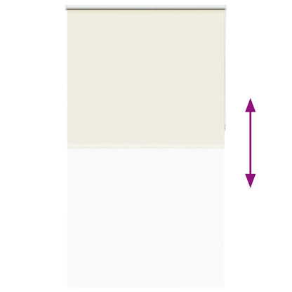 Verdunkelungsrollo Cremeweiß 125x230cm Stoffbreite 121,6cm