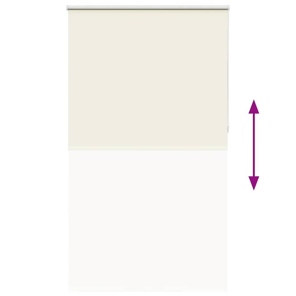 Verdunkelungsrollo Cremeweiß 130x230cm Stoffbreite 126,6cm