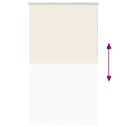 Verdunkelungsrollo Cremeweiß 130x230cm Stoffbreite 126,6cm