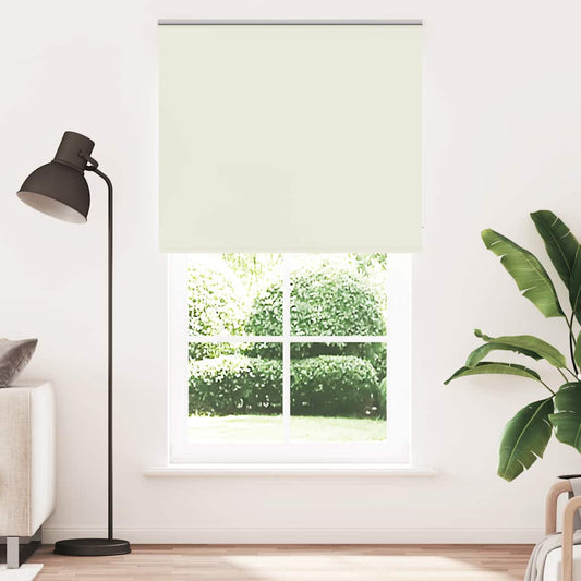 Verdunkelungsrollo Cremeweiß 130x230cm Stoffbreite 126,6cm