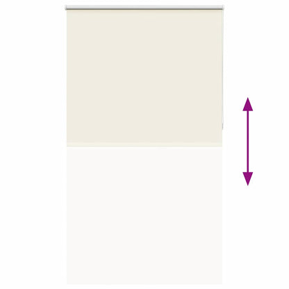 Verdunkelungsrollo Cremeweiß 135x230cm Stoffbreite 131,6cm