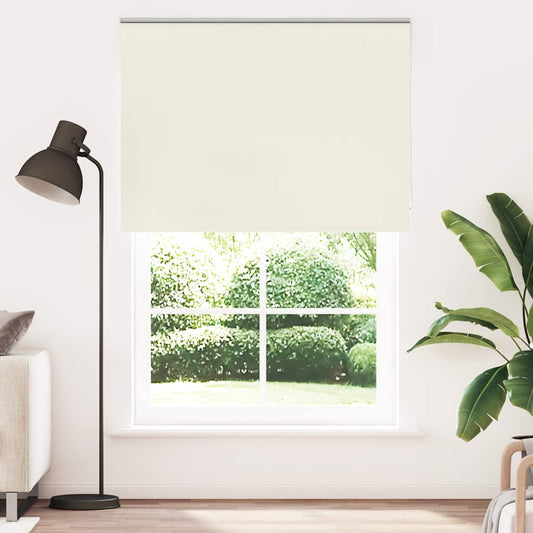 Verdunkelungsrollo Cremeweiß 145x230cm Stoffbreite 141,6cm