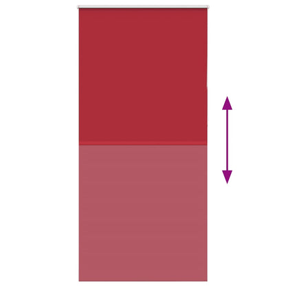 Verdunkelungsrollo Rot 90x230 cm Stoffbreite 85,7 cm Polyester