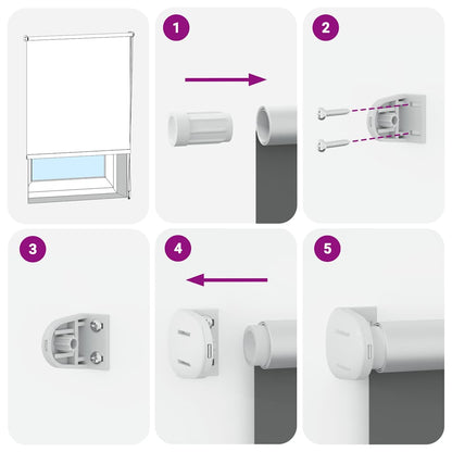 Verdunkelungsrollo Rot 90x230 cm Stoffbreite 85,7 cm Polyester