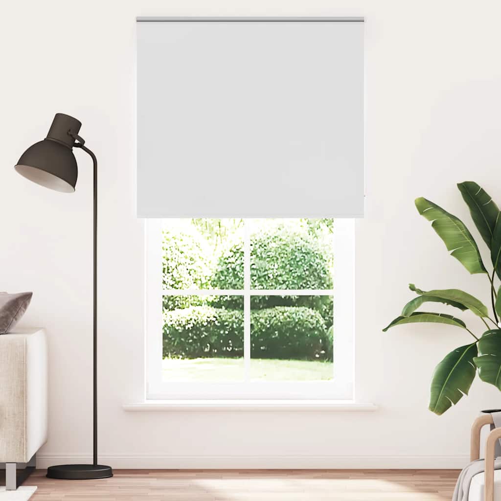 Verdunkelungsrollo Weiß 130x230cm Stoffbreite 126,6cm Polyester
