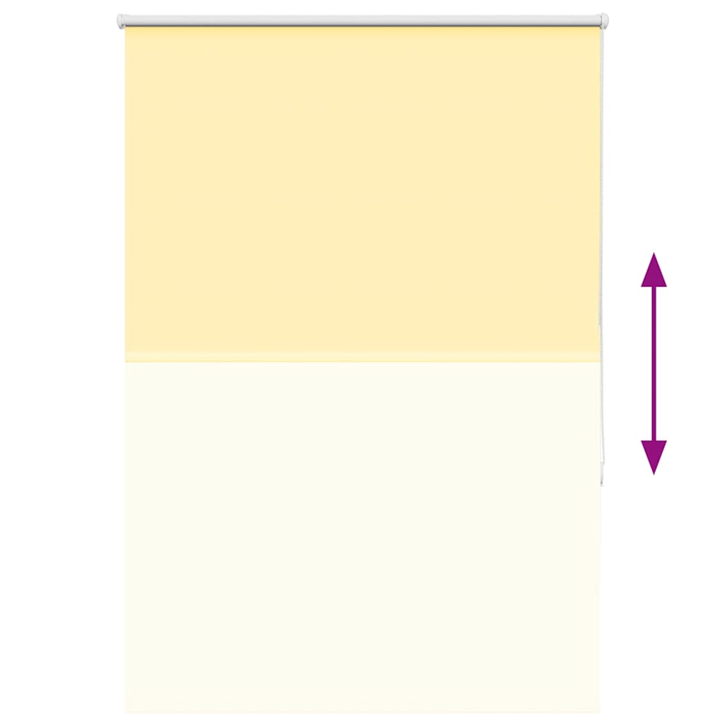 Verdunkelungsrollo Gelb 100x130 cm Stoffbreite 95,7cm Polyester
